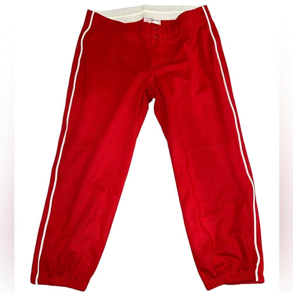 Teamwork Softball Red Pants Size Medium adults